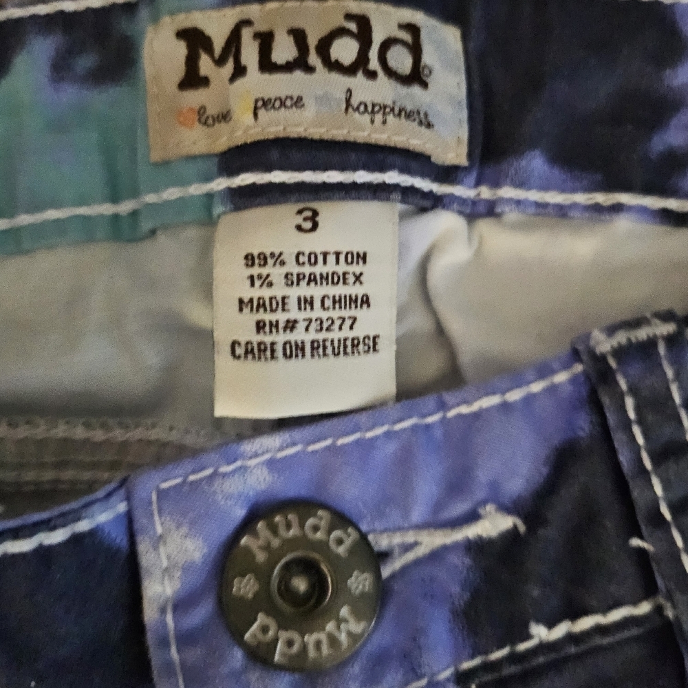 Y2K Mudd SZ 3 Pastel Tie Dye Skinny Pants - Picture 2 of 7